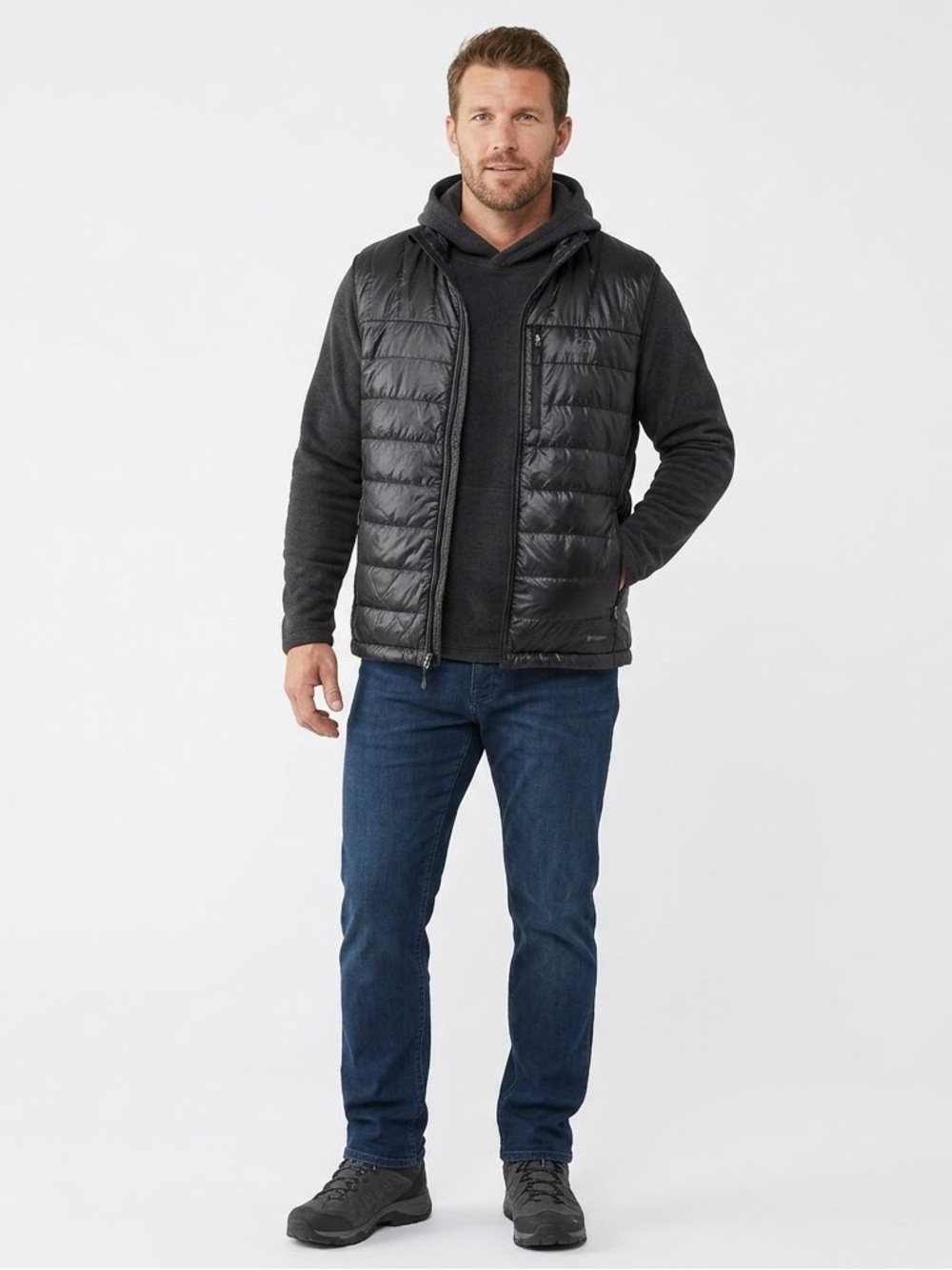 REI Co-op Black PrimaLoft Pertex Quantum Eco Insulated Puffer Vest, Large